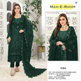 FOX GEORGETTE EMBROIDERY WORK SUIT